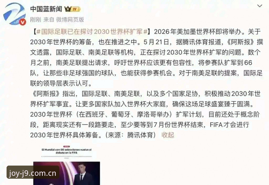 九游会最新版本2026最新版本 揭秘2030年世界杯扩军66队背后的真相:中国男足迎来历史性机遇